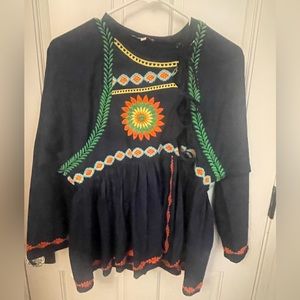 Frances Valentine tie mandala blouse